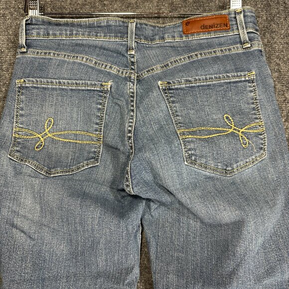 Denizen by Levis Jeans Womens 4 Medium Wash Cotton Stretch Cuffed Crop Pockets - Picture 8 of 9